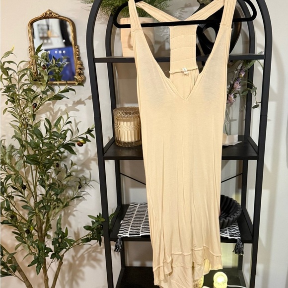 coco + carmen Cream Women's Dress with kimono on top - Picture 6 of 11